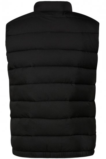 Men+ 578 Bodywarmer gewatteerd met opstaande kraag Zwart - Jassen - Grote Maten Herenjassen