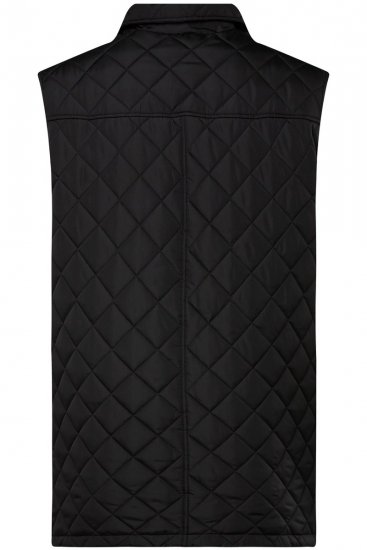 Boston Park 593 Bodywarmer gewatteerd met overhemdkraag Zwart - Jassen - Grote Maten Herenjassen