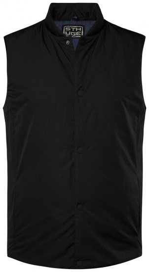 STHUGE 831824 Bodywarmer gewatteerd van gerecycled materiaal Zwart - Jassen - Grote Maten Herenjassen
