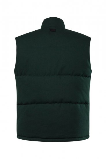 STHUGE 831896 Gewatteerde flanellen bodywarmer Donkergroen - Jassen - Grote Maten Herenjassen