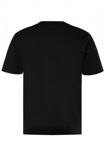 Men+ 148 T-shirt bellyfit Kerstman op motor Zwart - T-shirts - Grote Maten T-shirts Heren