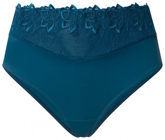 Ulla Popken 832864 Strings met kant Petrol - Slips - 