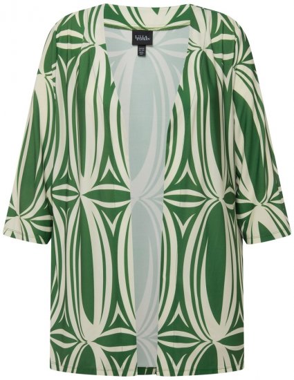Ulla Popken 832884 Jasje Groen - Jassen - Grote maten jassen voor dames