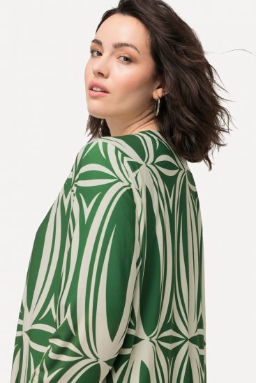 Ulla Popken 832884 Jasje Groen - Jassen - Grote maten jassen voor dames