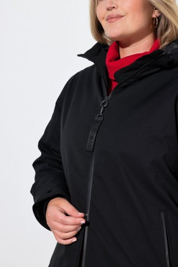 Ulla Popken 833341 Functioneel jack Zwart - Jassen - Grote maten jassen voor dames