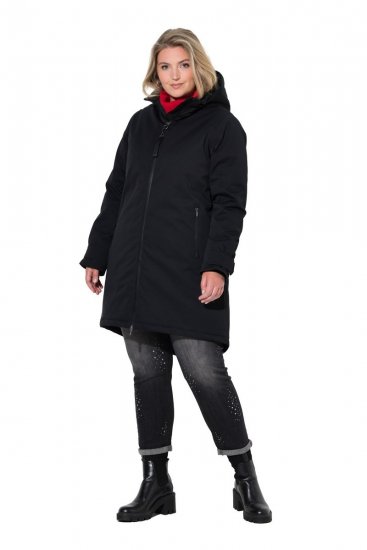 Ulla Popken 833341 Functioneel jack Zwart - Jassen - Grote maten jassen voor dames