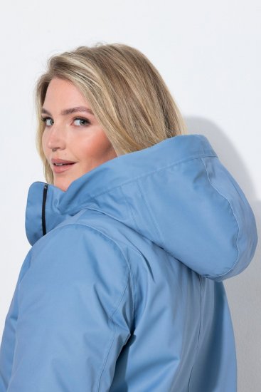 Ulla Popken 833341 Functioneel jack Grijsblauw - Jassen - Grote maten jassen voor dames