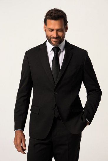 JP1880 Flexnamic Business Suit Konan Black - Pakken - Grote Maten Kostuum Heren