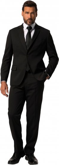JP1880 Flexnamic Business Suit Konan Black - Pakken - Grote Maten Kostuum Heren