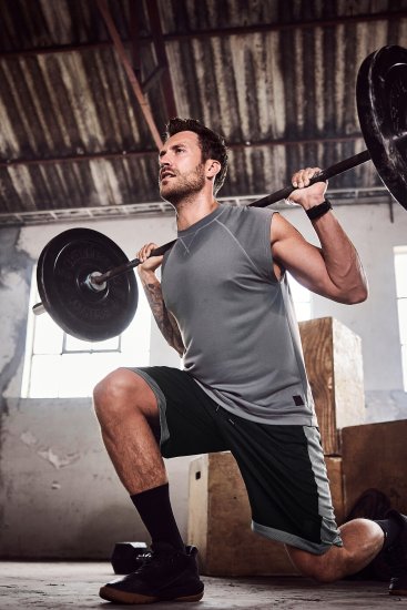 JP1880 Jay-Pi Bermuda QuickDry Mesh Fitness Shorts Black - Sportkleding & outdoor - Grote Maten Sportkleding Heren