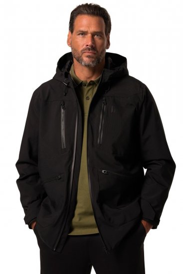 Jay-Pi 834145 Waterdicht functionele jas Zwart - Sportkleding & outdoor - Sport- & Outdoorkleding Heren Grote Maten