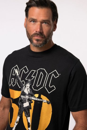 JP1880 AC/DC Graphic Band T-Shirt Black - T-shirts - Grote Maten T-shirts Heren