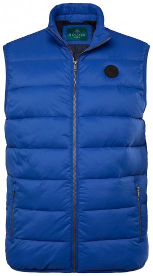 Boston Park 460 Bodywarmer gewatteerd met opstaande kraag Blauw - Jassen - Grote Maten Herenjassen