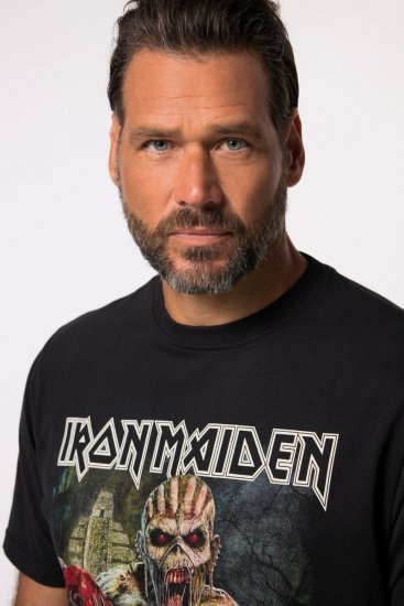 JP1880 Iron Maiden Eddie Attack Band T-Shirt Black - T-shirts - Grote Maten T-shirts Heren