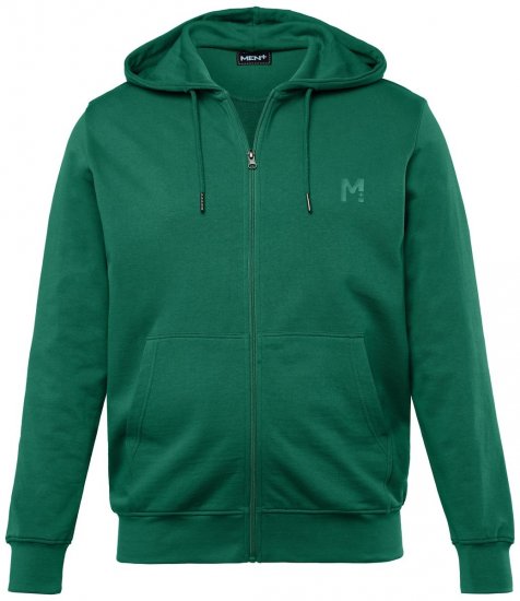 Men+ 851 Hoodie met rits Groen - Sweaters & hoodies - Sweaters & Hoodies Grote Maten Heren