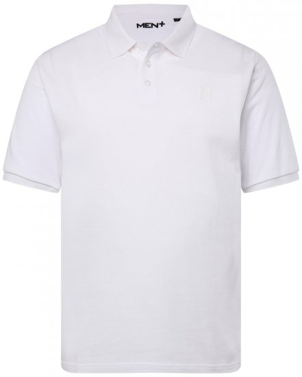 Men+ 256 Poloshirt Wit - Polo shirts - Grote Maten Poloshirts Heren