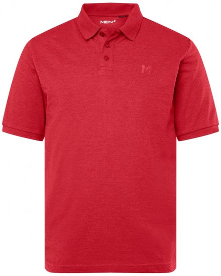 Men+ 256 Poloshirt Rood - Polo shirts - Grote Maten Poloshirts Heren