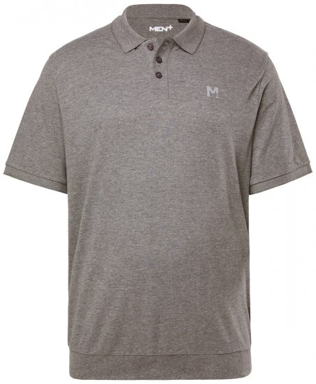 Men+ 264 Poloshirt bellyfit Grijs gemêleerd - Polo shirts - Grote Maten Poloshirts Heren