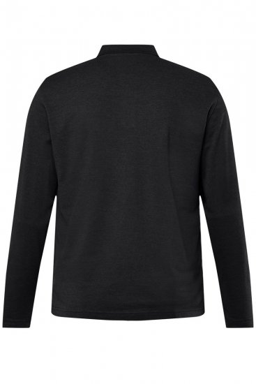 Men+ 270 Poloshirt lange mouw Zwart - Polo shirts - Grote Maten Poloshirts Heren