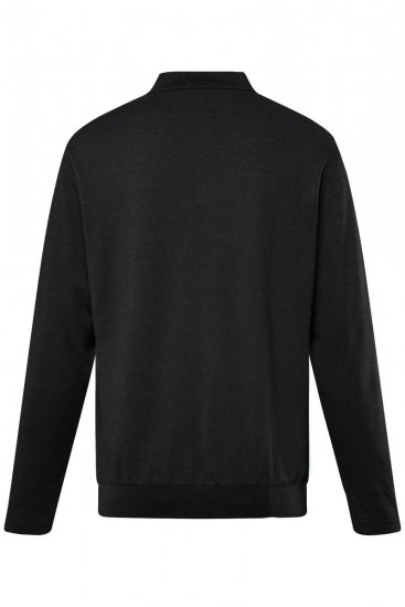 Men+ 274 Poloshirt lange mouw bellyfit Zwart - Polo shirts - Grote Maten Poloshirts Heren