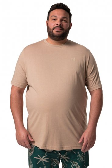 Men+ 276 T-shirt ronde hals Zand - T-shirts - Grote Maten T-shirts Heren