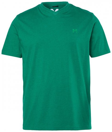Men+ 279 T-shirt V-hals Smaragdgroen - T-shirts - Grote Maten T-shirts Heren