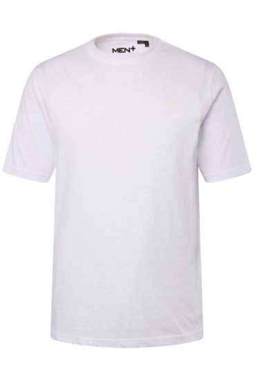 Men+ 285 T-shirt ronde hals Wit set van 2 - T-shirts - Grote Maten T-shirts Heren