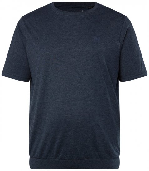 Men+ 308 T-shirt bellyfit Donkerblauw - T-shirts - Grote Maten T-shirts Heren