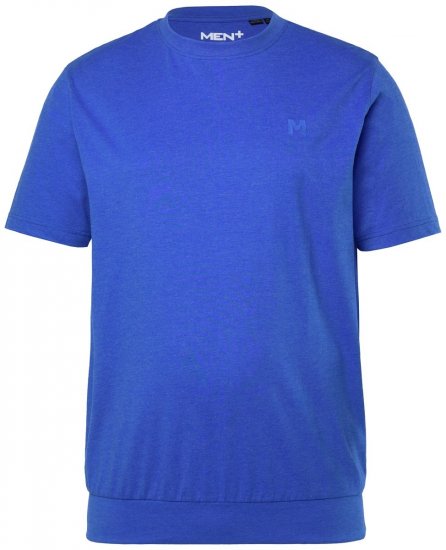 Men+ 308 T-shirt bellyfit Azuurblauw - T-shirts - Grote Maten T-shirts Heren