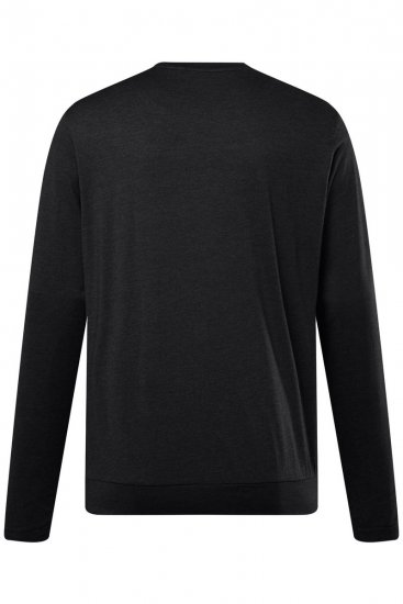 Men+ 313 T-shirt lange mouw bellyfit Zwart - T-shirts - Grote Maten T-shirts Heren