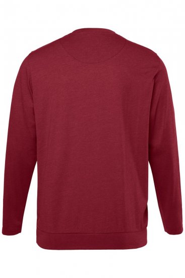 Men+ 313 T-shirt lange mouw bellyfit Koperbruin - T-shirts - Grote Maten T-shirts Heren