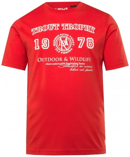 Men+ 424 T-shirt Trout Trophy Chilirood - T-shirts - Grote Maten T-shirts Heren