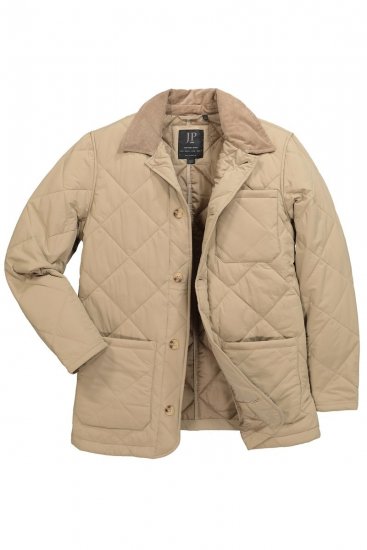 JP1880 836628 Gewatteerd jack in westernstijl Donkerbeige - Jassen - Grote Maten Herenjassen