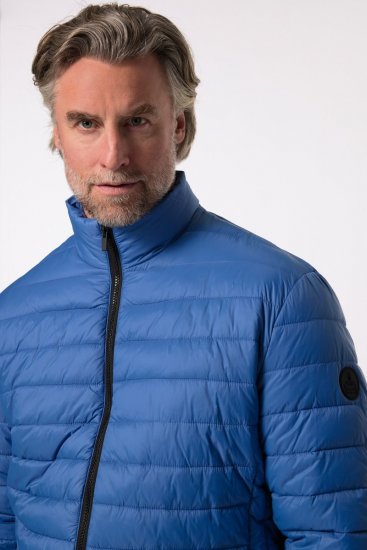 Boston Park 638 Gewatteerd jack bellyfit met opstaande kraag Kobaltblauw - Jassen - Grote Maten Herenjassen
