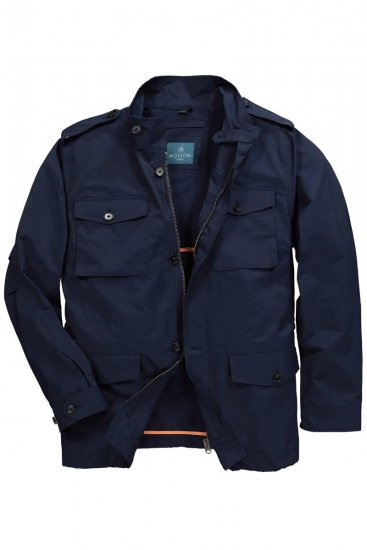 Boston Park 779 Fieldjack met opstaande kraag Donkerblauw - Jassen - Grote Maten Herenjassen