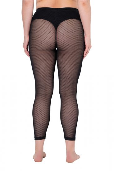 Ulla Popken 836800 Panty legging Zwart - Panty's & sokken - 