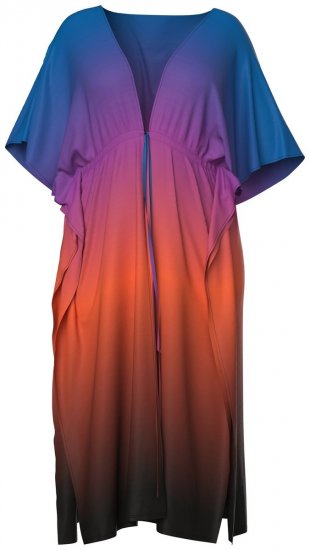 Ulla Popken 837090 Jurk Koningsblauw - Kaftans - 