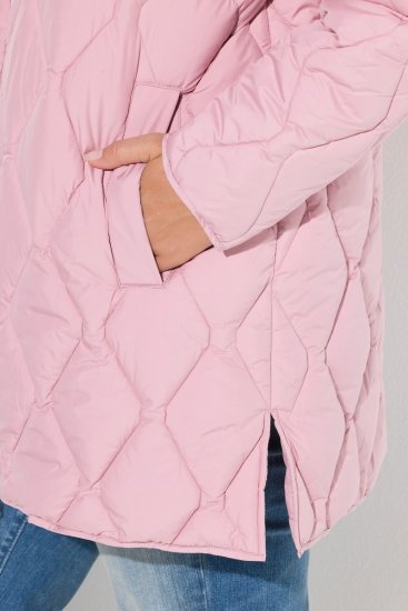 Ulla Popken 837208 Gewatteerd jack Oudroze - Jassen - Grote maten jassen voor dames