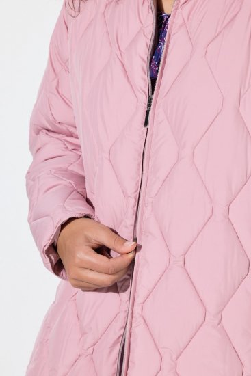 Ulla Popken 837208 Gewatteerd jack Oudroze - Jassen - Grote maten jassen voor dames