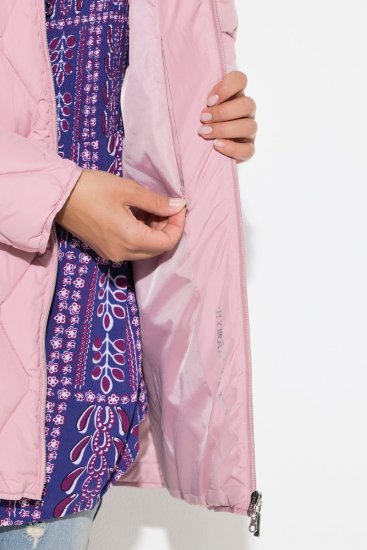 Ulla Popken 837208 Gewatteerd jack Oudroze - Jassen - Grote maten jassen voor dames