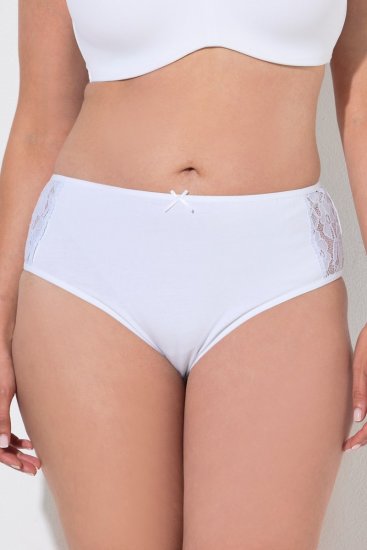 Ulla Popken 837353 Slips met kant 3-pack Beige - Slips - 