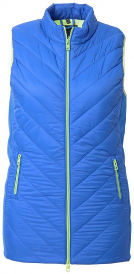 Ulla Popken 837409 Gewatteerd HYPRAR-vest Blauw - Bodywarmers - 