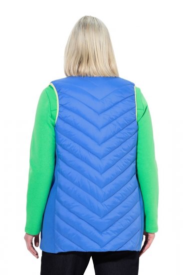 Ulla Popken 837409 Gewatteerd HYPRAR-vest Blauw - Bodywarmers - 
