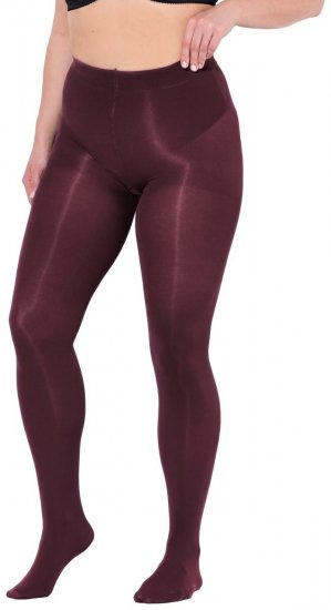 Ulla Popken 837870 Panty 100 den Bessenrood - Panty's & sokken - 