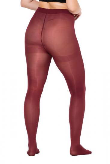 Ulla Popken 837870 Panty 100 den Wijnrood - Panty's & sokken - 