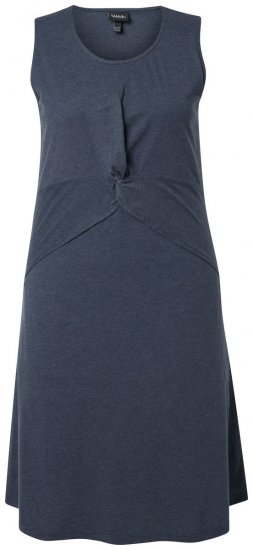 Ulla Popken 837874 Mouwloze jersey jurk Donkerblauw - Jersey jurken - 