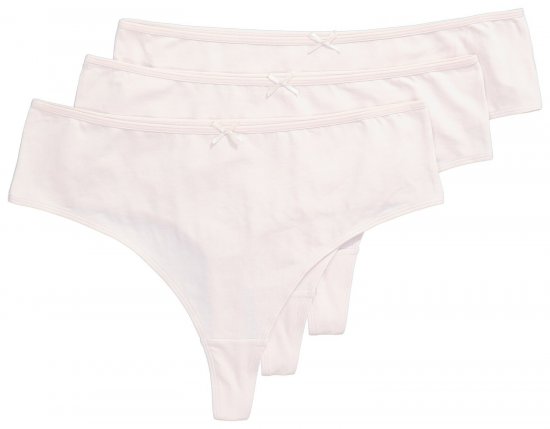 Ulla Popken 838637 Strings 3-pack Beige - Slips - 