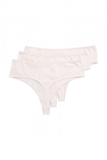 Ulla Popken 838637 Strings 3-pack Beige - Slips - 
