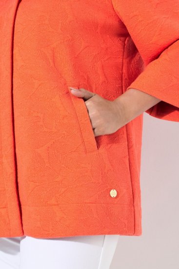 Ulla Popken 838658 Jasje Koraal - Jassen - Grote maten jassen voor dames