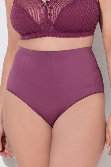 Ulla Popken 838675 Slips met hoge taille Donkerpaars - Slips - 
